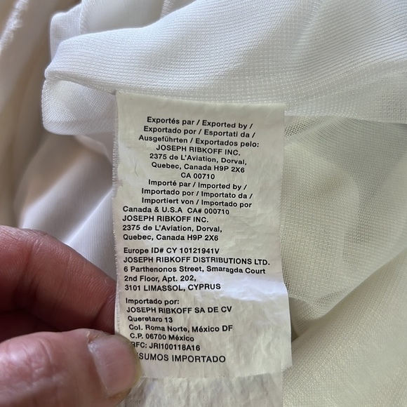 Joseph Ribkoff Off White Textured Camisole Style Top Size 10 - Picture 10 of 13